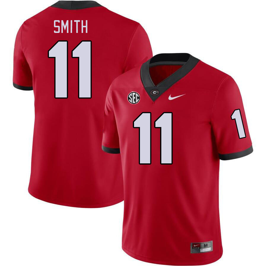 #11 Arian Smith Georgia Bulldogs Jerseys Football Stitched-Retro Red